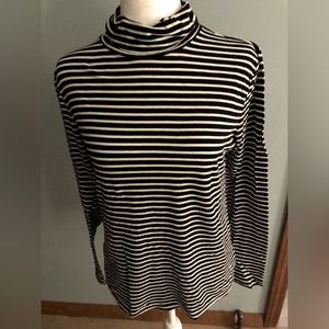 JCrew Striped turtleneck
